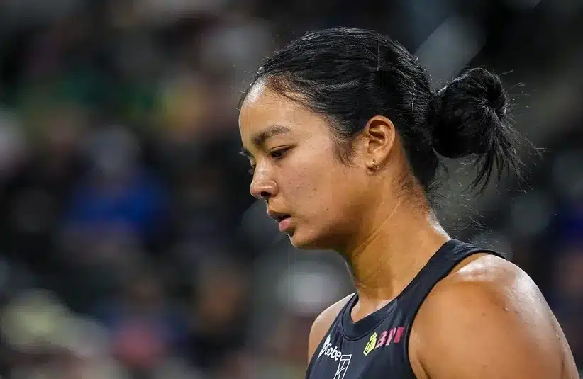 Alexandra Eala trying to focus