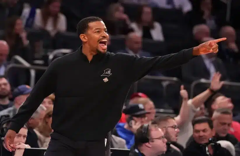Providence Friars head coach Kim English against the St. John's Red Storm
