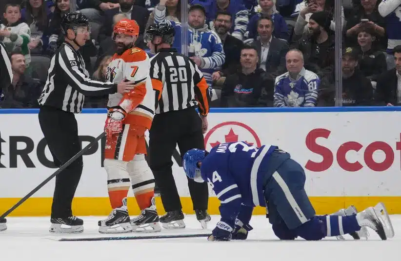 Auston Matthews Injured After Hit From Radko Gudas
