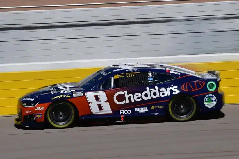Chevy; Mar 14, 2026; Las Vegas, Nevada, USA; Richard Childress Racing driver Kyle Busch (8) during practice at Las Vegas Motor Speedway.