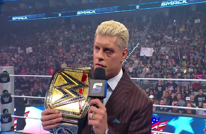 Cody Rhodes on Smackdown after Wrestlemania. WWE