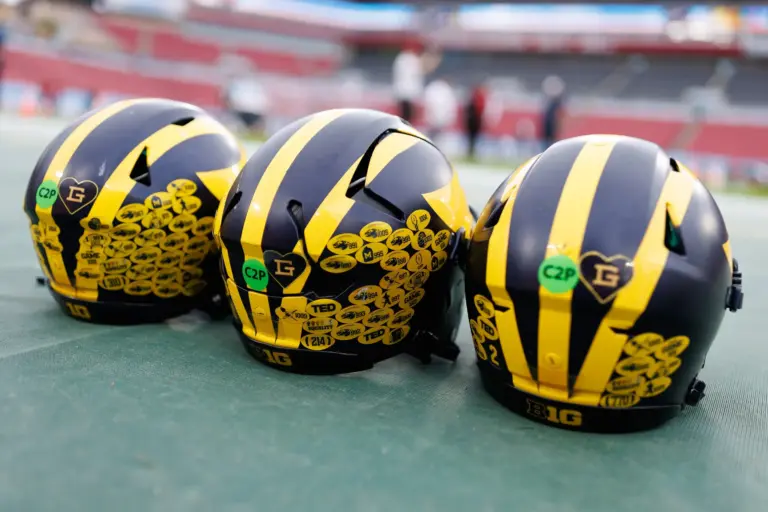 Michigan Wolverines helmet Warde Manuel