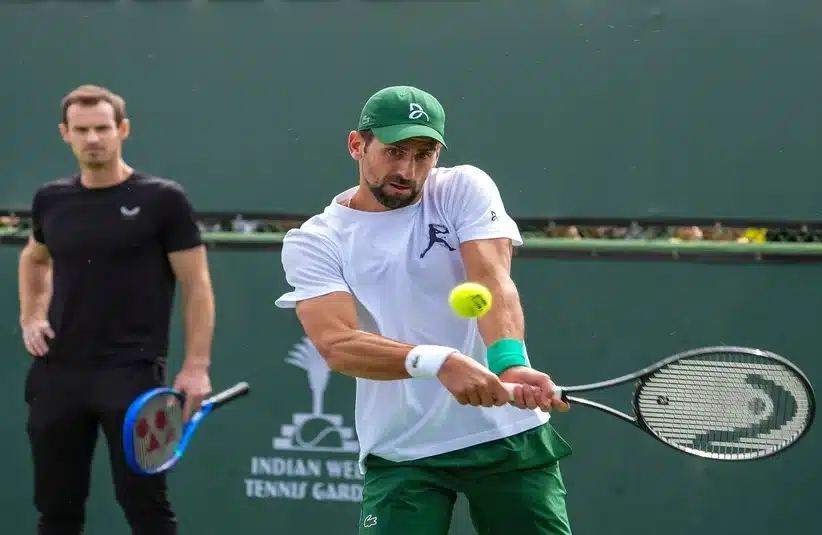 Novak Djokovic and Andy Murray together