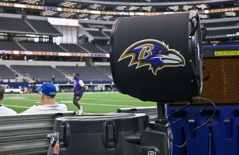 Baltimore Ravens logo ahead of the Titans vs. Ravens preview