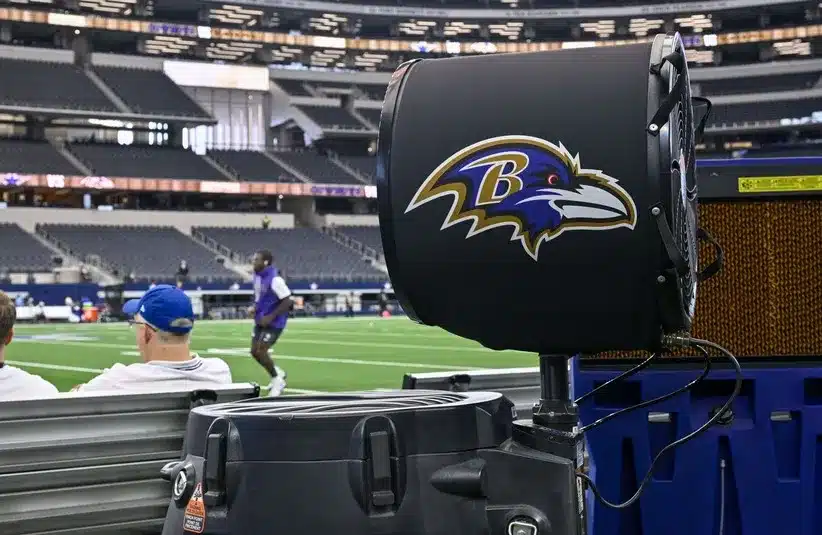 Baltimore Ravens logo ahead of the Titans vs. Ravens preview