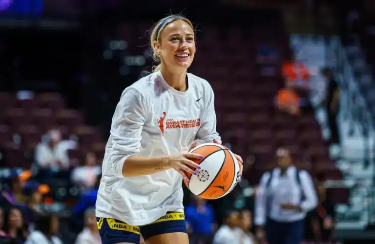 Sophie Cunningham durin a game last season. Connecticut Sun