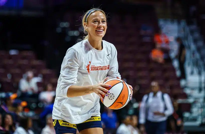 Sophie Cunningham durin a game last season. Connecticut Sun