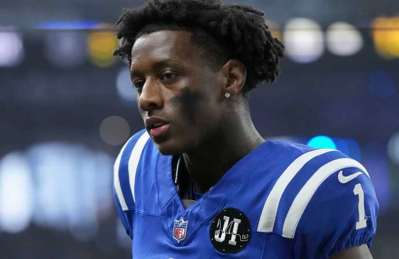 Sauce Gardner during a Colts game last season.