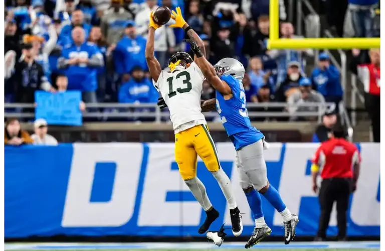 Dontayvion Wicks vs the Lions in November