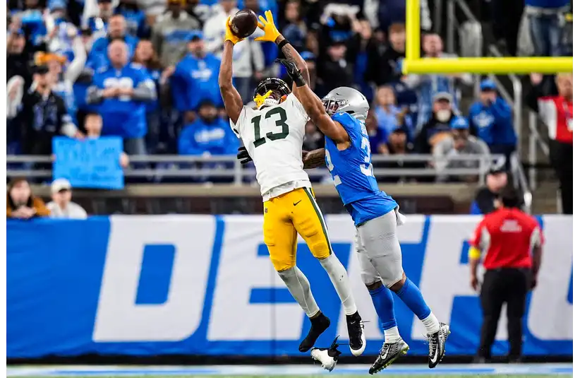 Dontayvion Wicks vs the Lions in November