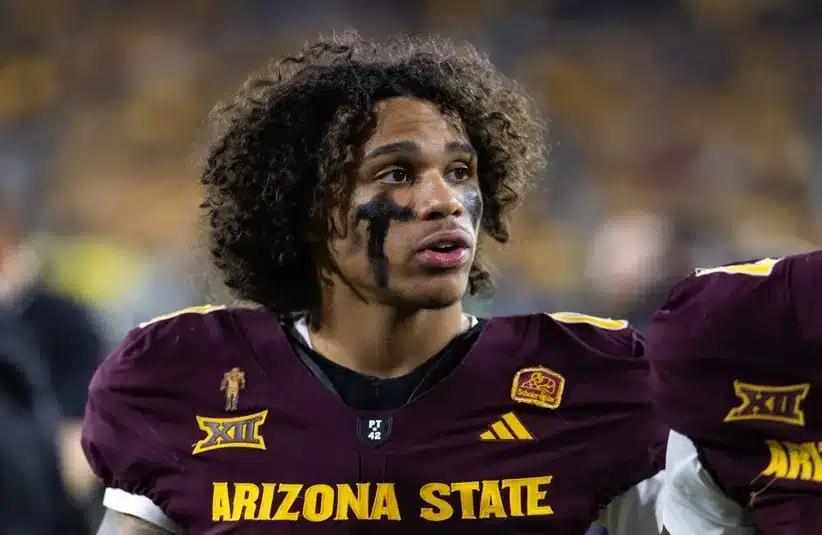 Arizona State Sun Devils wide receiver Jordyn Tyson (0) against the Arizona Wildcats.