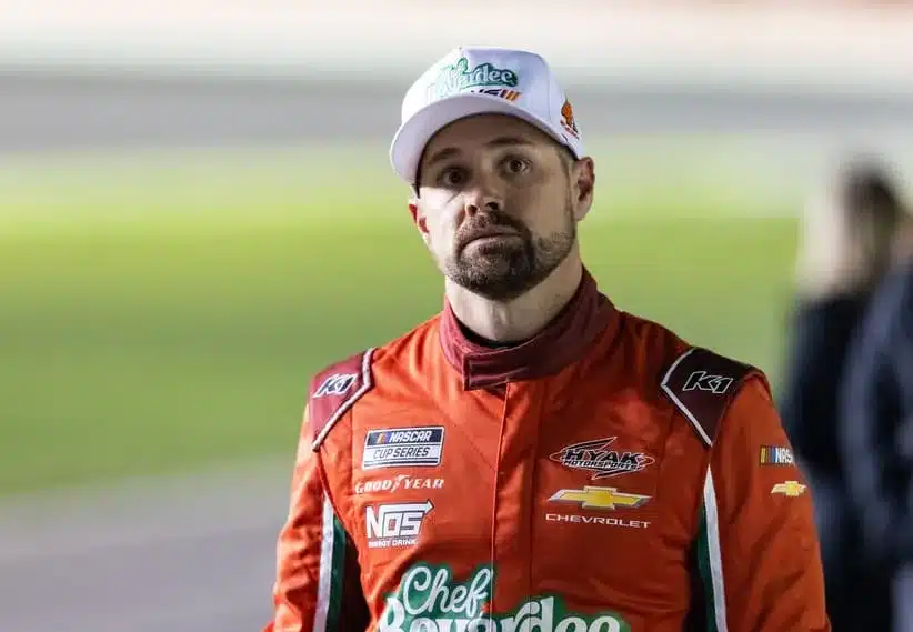 Feb 11, 2026; Daytona Beach, Florida, USA; NASCAR Cup Series driver Ricky Stenhouse Jr. (47) during qualifying for the Daytona 500 at Daytona International Speedway.