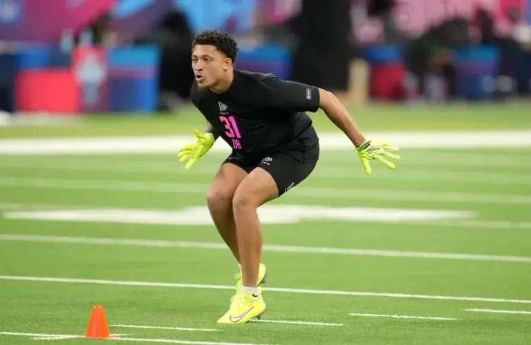 Clemson defensive back Avieon Terrell (DB31) during the NFL Scouting Combine