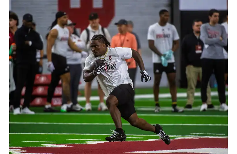 Kaelon Black at the Indiana Pro Day