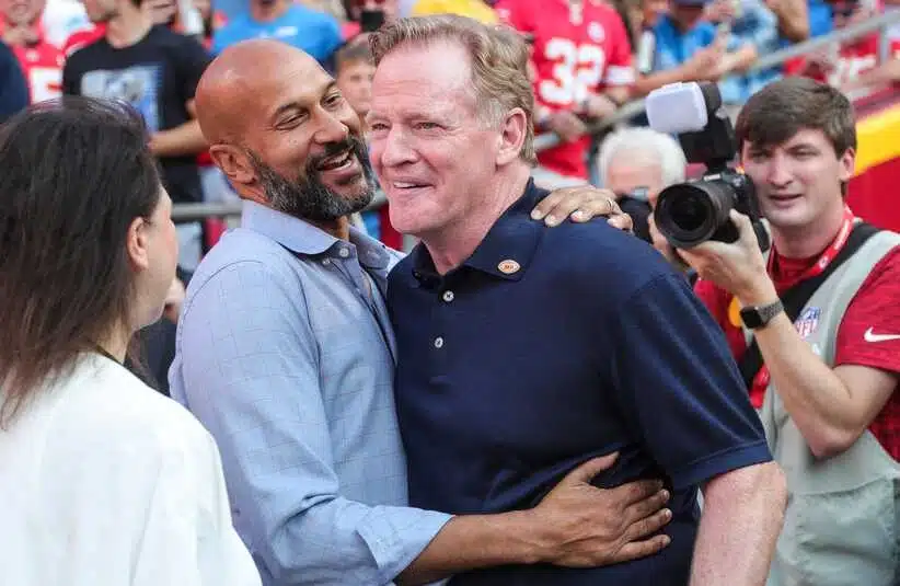 NFL commissioner Rodger Goddell during a NFL game last season.