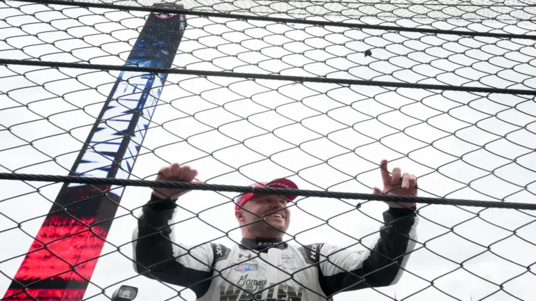 Meyer Shank Racing with Curb Agajanian driver Felix Rosenqvist (60) celebrates.