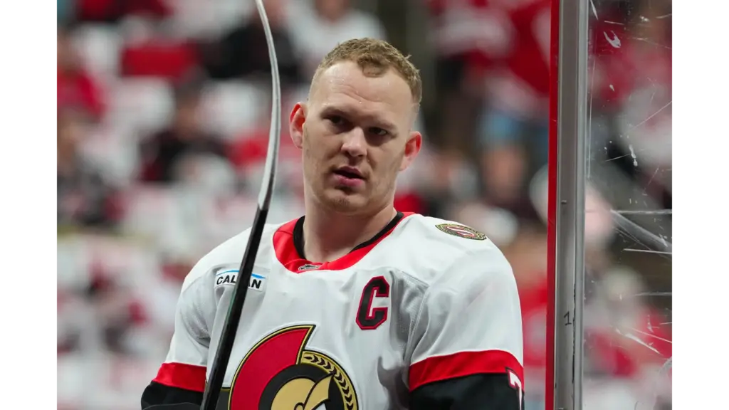 Tkachuk on the ice