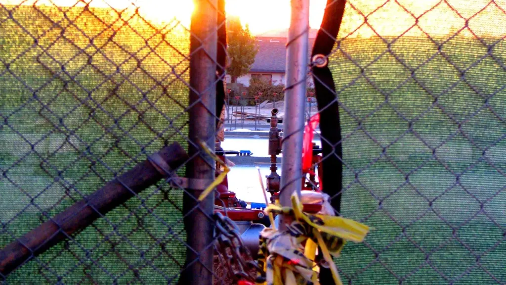 Locked fence symbolizes the Lockout