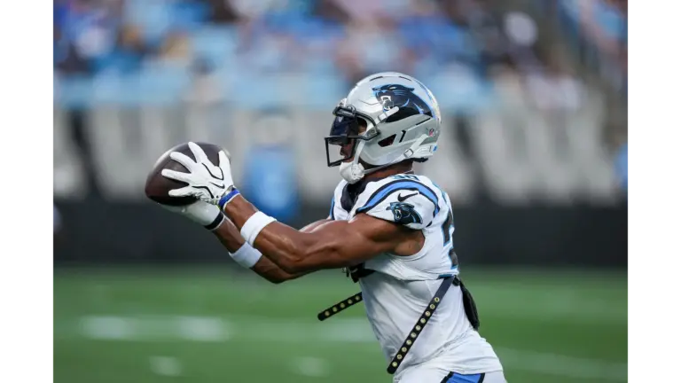 Hubbard on the field for the Panthers