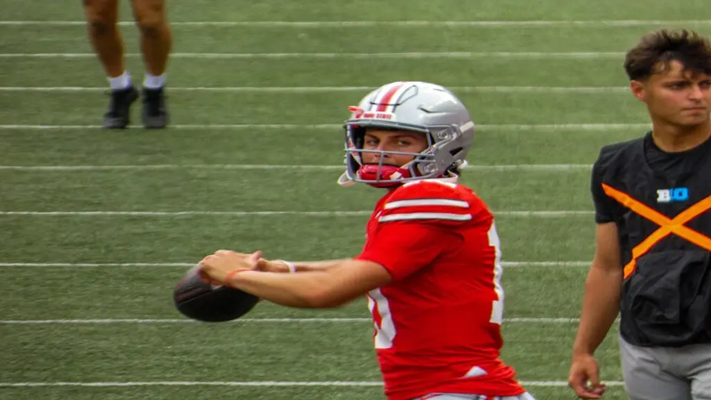 Ohio State QB Julian Sayin before 2024 game.