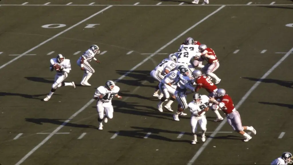 Ohio State Buckeyes versus the Michigan State Spartans football game