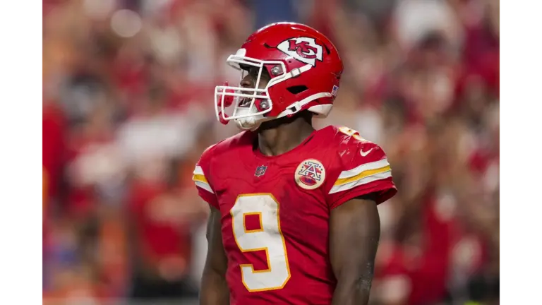 Chiefs running back Walker on the field