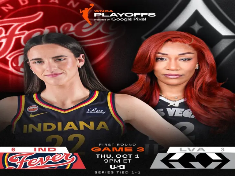 Indiana Fever and Las Vegas Aces clash in a win or go home game 3 in the WNBA Playoffs.