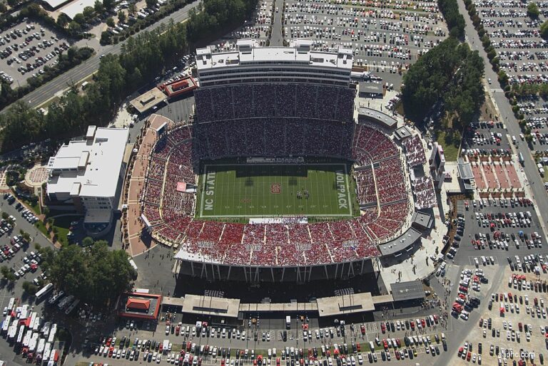 Carter-Finley Stadium in Raleigh, site of Louisville vs NC State