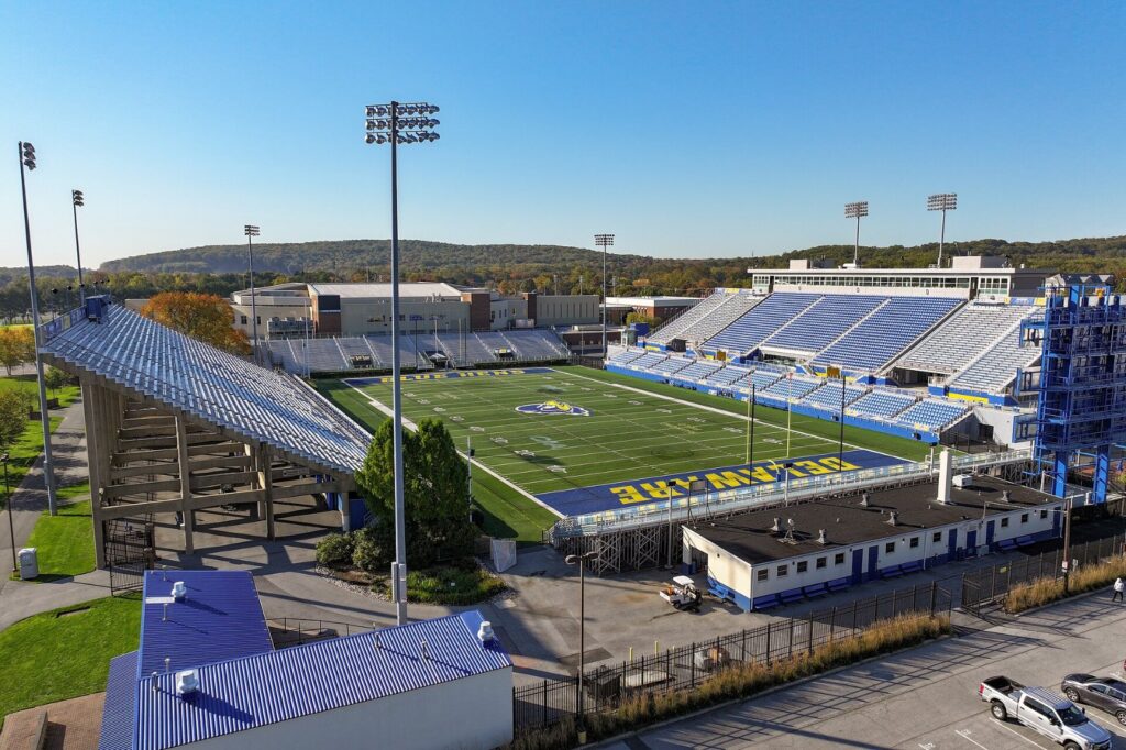 Liberty vs. Delaware: Delaware Stadium, home of the Blue Hens football team, in Newark, Delaware
