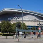 Moda Center in Portland, where Braiden Bell was to join the Trail Blazers broadcast team