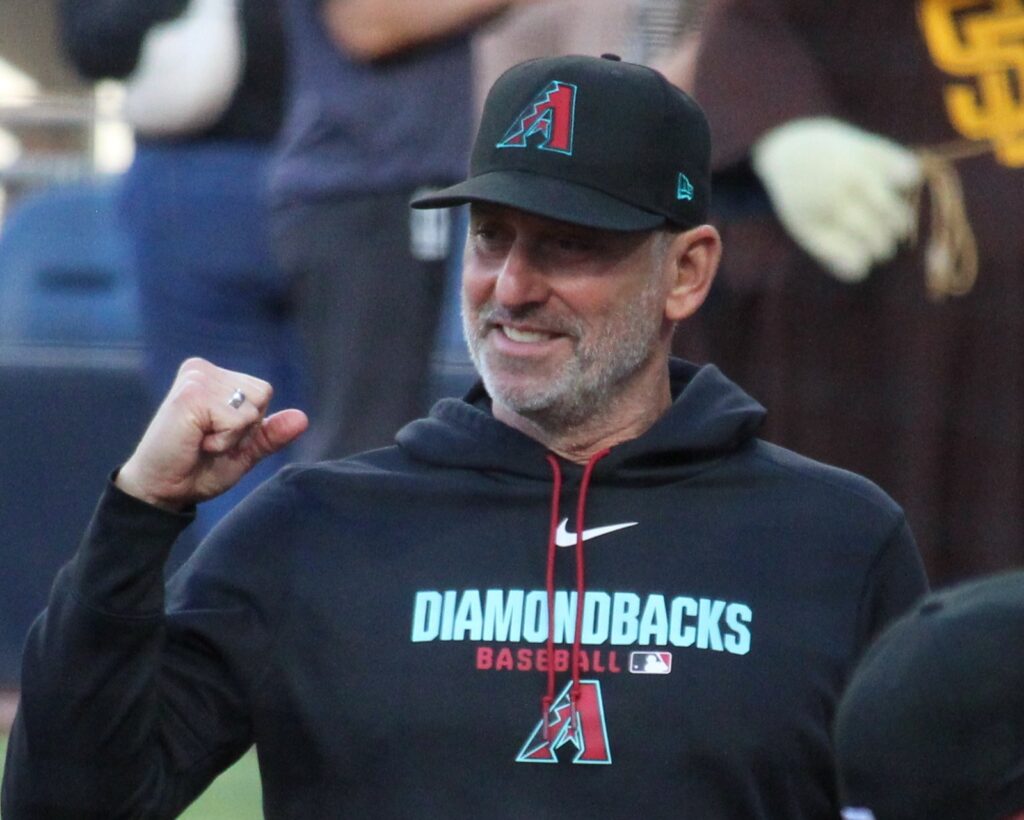 Diamondbacks manager Torey Lovullo before a game against the San Diego Padres on July 9, 2026